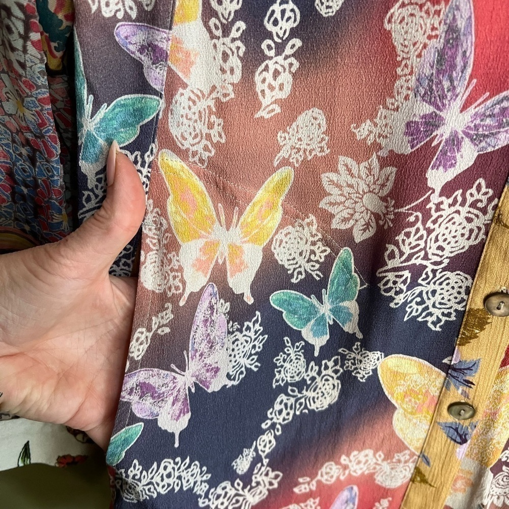 John.Mark Multi Pattern Textured Tunic Top Womens… - image 7